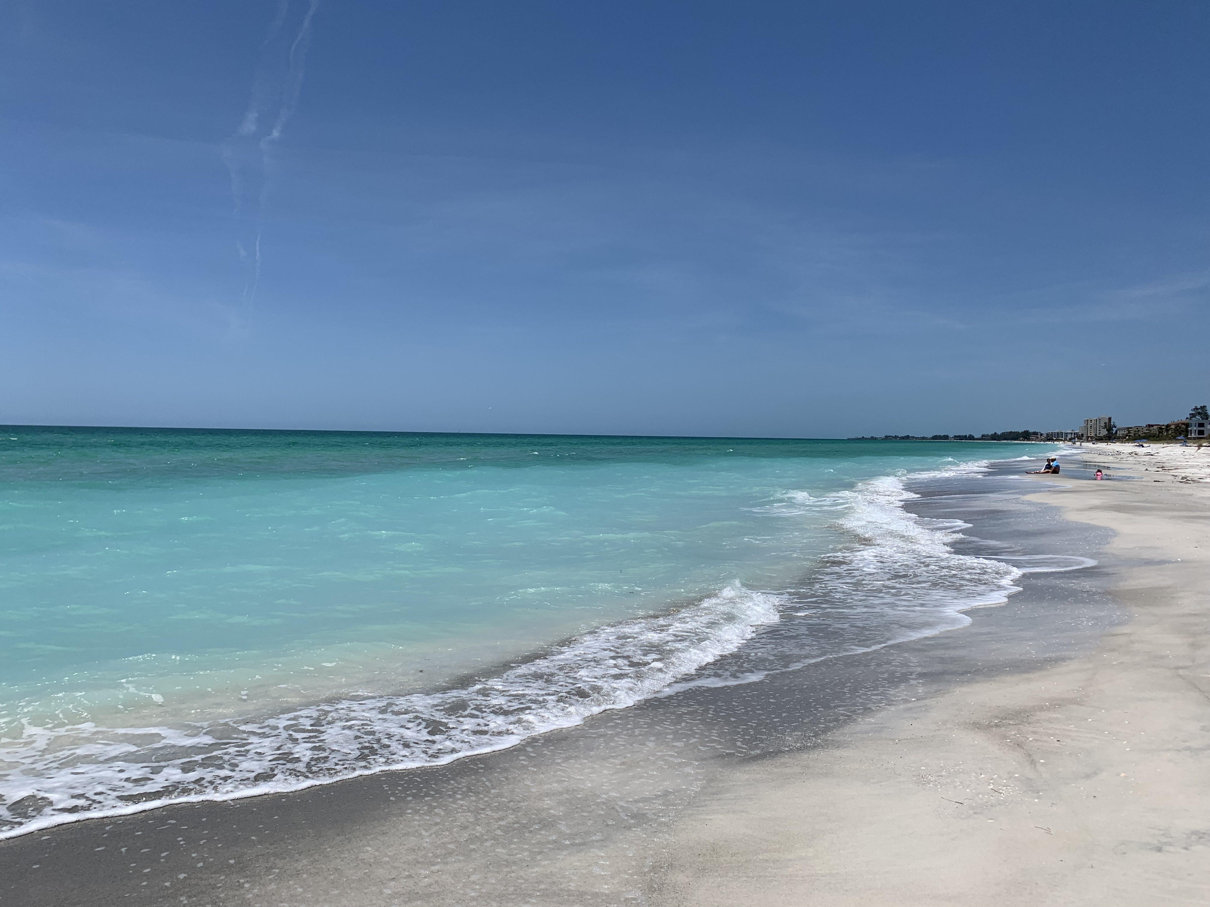 Turquoise beach shoreline
