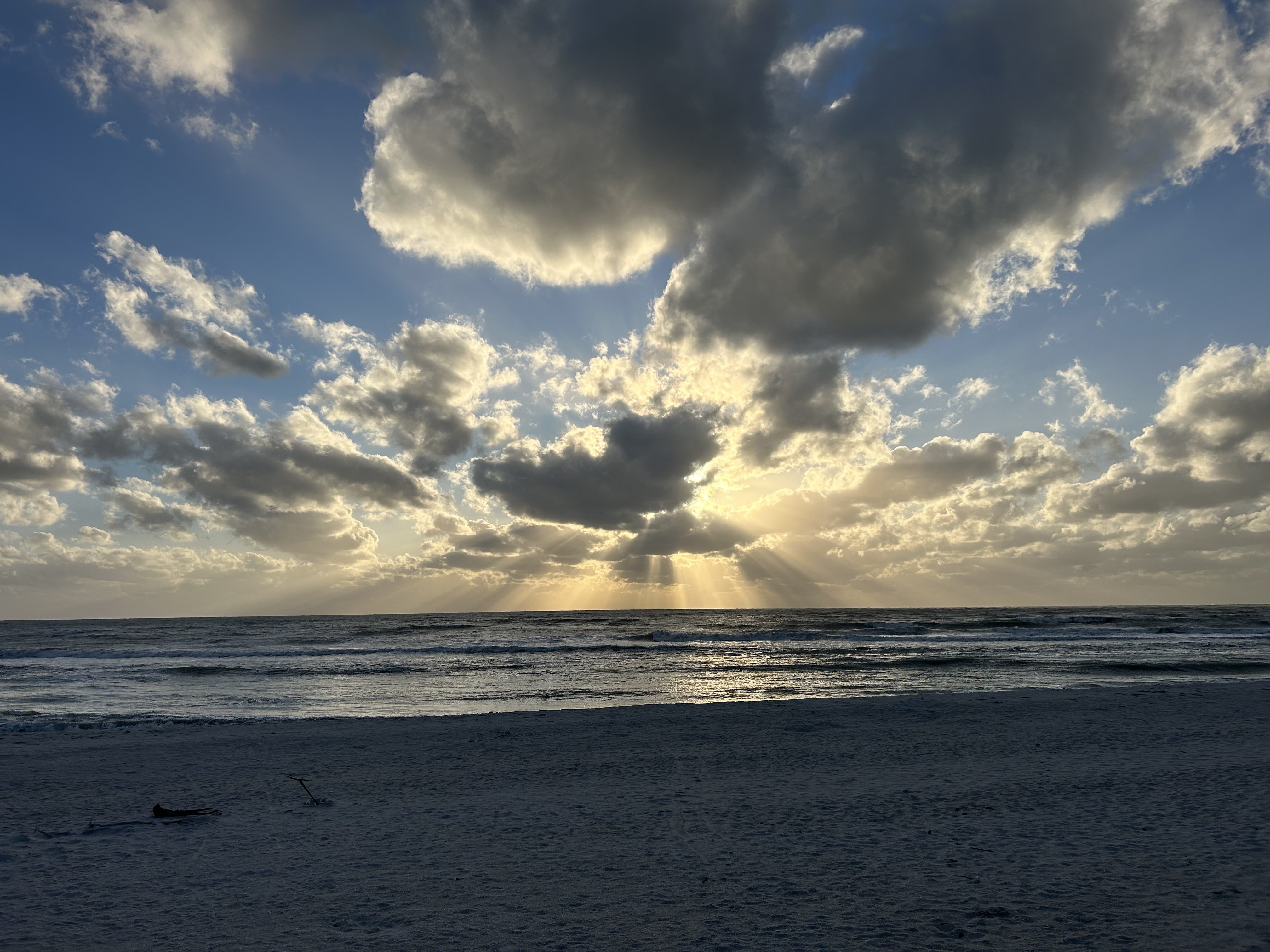 Sunset over the ocean